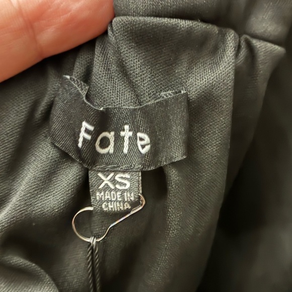 🆕Fate Chic Black Ruffled Lace Mini Dress Black XS🆕 - Picture 13 of 16